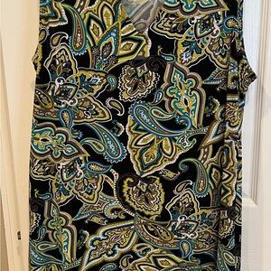 Jules & Leopold Paisley Sleeveless Dress